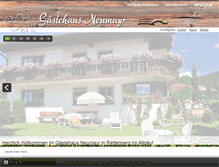 Tablet Screenshot of gaestehaus-neumayr.de
